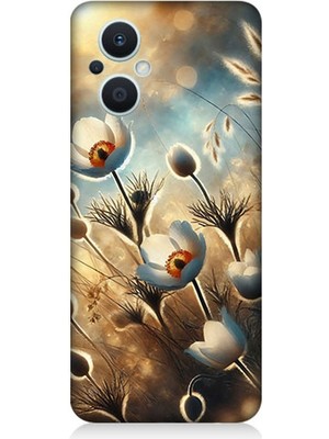 Oppo Reno 7 Lite 5g Uyumlu Pamuk Dalları Bahar Ruhu  Desenli Silikon Kılıf