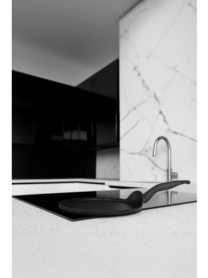 Yunusoğlu Home Granit Krep Tavası – Yanmaz Yapışmaz, Indüksiyonlu Ocak Uyumlu, 24 cm