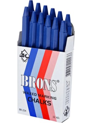Brons Marka Tebeşiri Mavi 12 'li ( 3 Kutu )