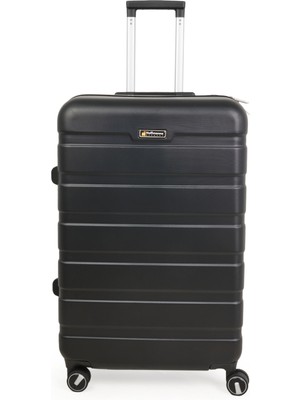 Hoffmanns Titan Büyük Boy Abs Valiz - Siyah - 76X52X30 cm