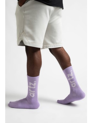 Arteziahn Essentials Lilac Lila Unisex Spor & Lifestyle Havlu Taban Organik Pamuklu Çorap