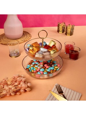 Fecra Loren Katlı Kase Altın Fileli