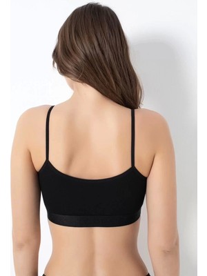 Bayan Bambu Ince Askılı Pedli Büstiyer