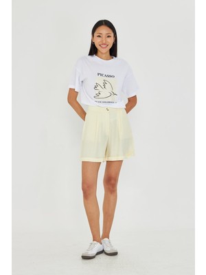 Double Paça Modal Şort