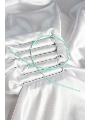 Zarif Kadın Bakımlı Erkek Için Turkuaz Mıknatıslı Sarmal Bileklik