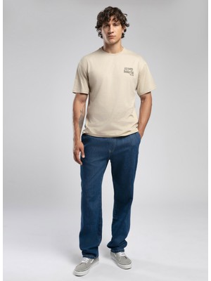 Lee Cooper Loose Normal Bel Normal Kesim Düz Paça Mavi Erkek Jean Pantolon