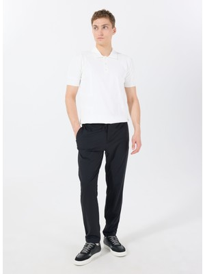 Gmg Fırenze Normal Bel Normal Paça Slim Fit Siyah Erkek Pantolon GU25MSS01017