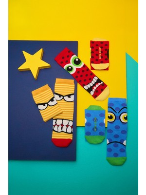 Katia & Bony Erkek Çocuk Sevimli Canavar Soket Çorap