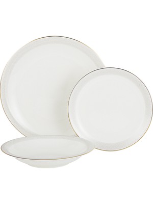 Bonar 6 Kişilik 18 Parça Yemek Takımı - Beyaz