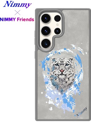 Samsung S25 Ultra Magsafe Kablosuz Şarj Uyumlu 3D Gerçek Nakış Işleme Kabartmalı Magnetic Dazzling 2.0 Kar Leopar Kılıf