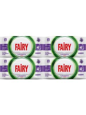 Fairy Yüzey Temizlik Havlusu 100 Yaprak Lavanta Yağlı - Beyaz Sirke - Karbonat (4 Lü Set) 400 Yaprak