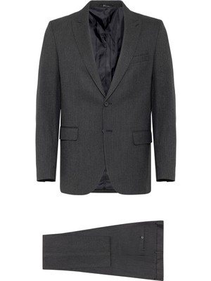 Süvari Siyah Desenli 4 Drop Regular Fit Klasik Takım Elbise Erkekler İçin Şık ve Rahat Model