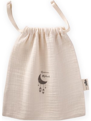 Organik Ramazan Müslin Kese 20X25 cm Naturel