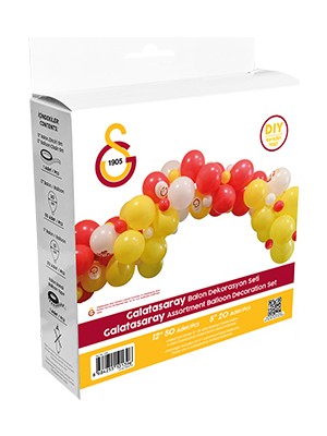 Belirtilmemiş Balon Dekorasyon Seti Galatasaray Temalı 72 Parça