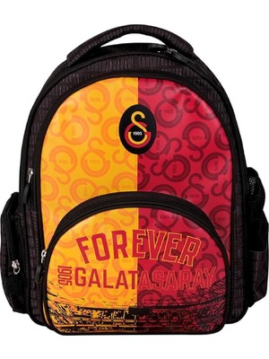 Galatasaray Forever Suni Deri Okul Sırt Çantası 3 Bölmeli (24589)