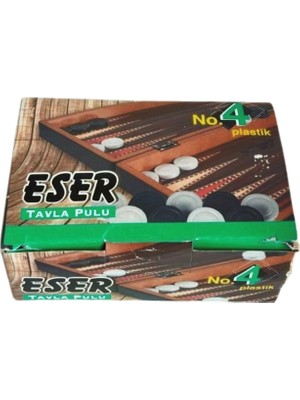 Sedef Melamin Lux Tavla Pulu - Zar Hediyeli