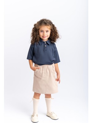 Gabardin Etek 2-7 Yaş Bej