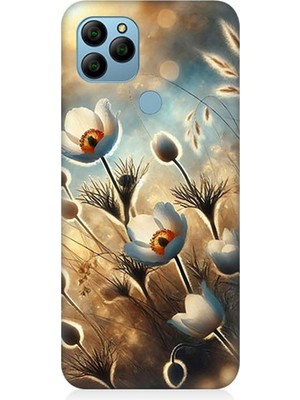 General Mobile Gm 21 Uyumlu Pamuk Dalları Bahar Ruhu  Desenli Silikon Kılıf