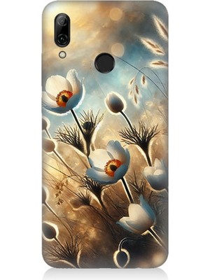 Huawei P Smart 2019 Uyumlu Pamuk Dalları Bahar Ruhu  Desenli Silikon Kılıf