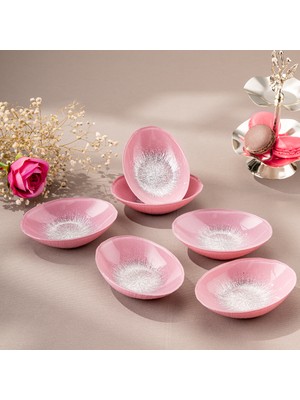 Emsan Pastel 6 Parça Cam Gondol 12 cm Pembe