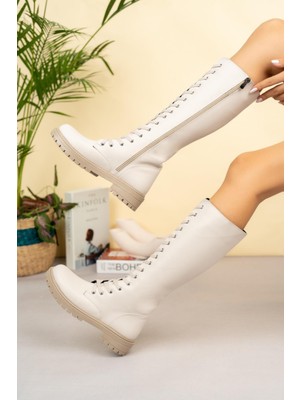 Tolgado Tolgado Kadın Bağcıklı Çizme