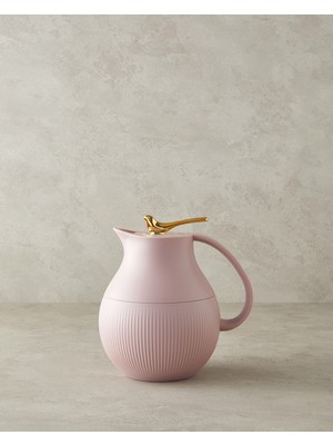English Home Good Mood Sparrow Cam Plastik Termos 0,95 L Pembe