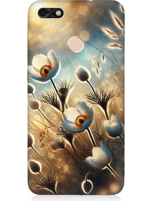 Huawei P9 Lite Mini Uyumlu Pamuk Dalları Bahar Ruhu  Desenli Silikon Kılıf