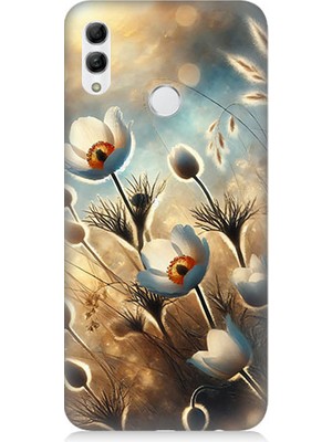 Huawei Honor 10 Lite Uyumlu Pamuk Dalları Bahar Ruhu  Desenli Silikon Kılıf