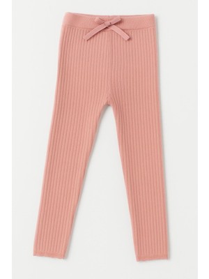 Katia & Bony Kız Bebek Fitilli Triko Tayt Pembe