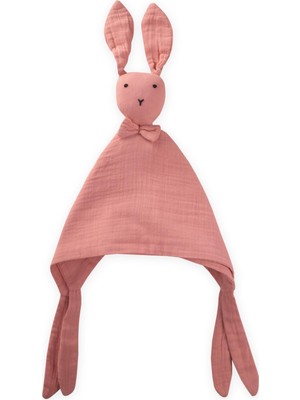 Tavşan Müslin Uyku Arkadaşı (Yıkanmıştır) 40X40 cm Yavruağzı