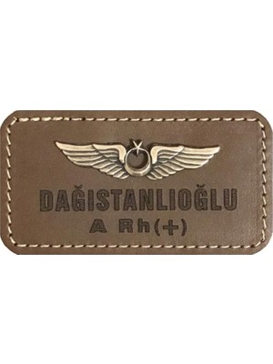Crew Turk Pilot Isimlik Deri Bröveli