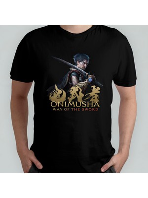 Pixxa Onimusha Way Of The Sword Unisex %100 Pamuklu Bisiklet Yaka T-Shirt Model 1