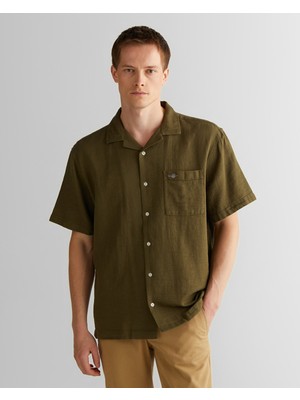 Gant Erkek Yeşil Regular Fit Gömlek Yaka Gömlek 3825119T.301