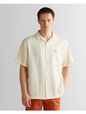 Gant Erkek Krem Regular Fit Gömlek Yaka Gömlek 3825119T.130