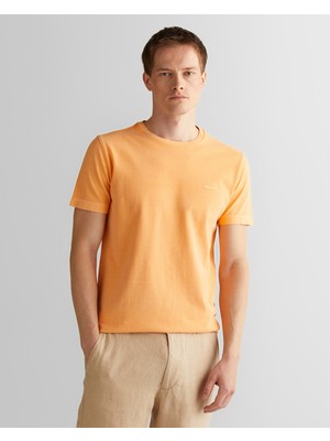 Gant Erkek Turuncu Slim Fit Bisiklet Yaka T-Shirt 2003324.848