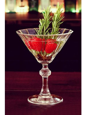 Paşabahçe Diamond 6'lı Dondurmalık Bardak Martini Cam Desensiz Şeffaf 238 cc