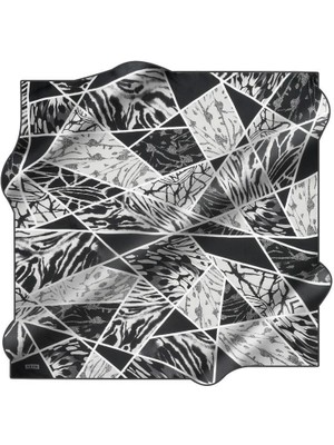 Aker Tivil İpek Eşarp 8548713 - 913 - 48444 Siyah Karışık Desen