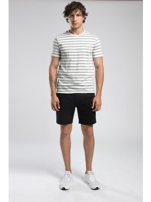 Eddy Erkek %100 Pamuk O Yaka T-Shirt Gri