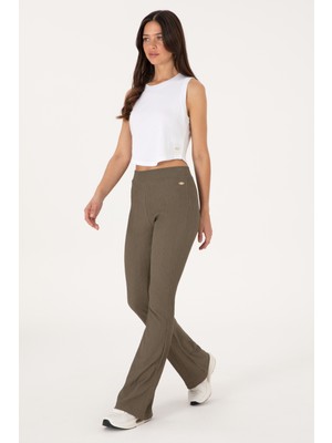 U.S. Polo Assn. Kadın Vizon Yüksek Bel İspanyol Paça Tayt 50300740-VR052