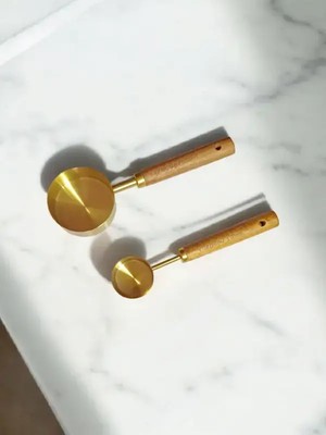 2'li Ahşap Saplı Gols Ölçü Kaşığı (60 ve 15ML)