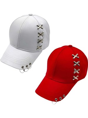 Uniquetrenders  Punk Master Baseball Kep Şapka 2'li Set