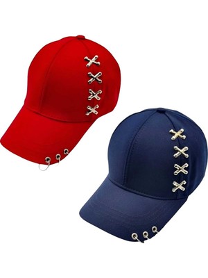 Uniquetrenders  Punk Master Baseball Kep Şapka 2'li Set