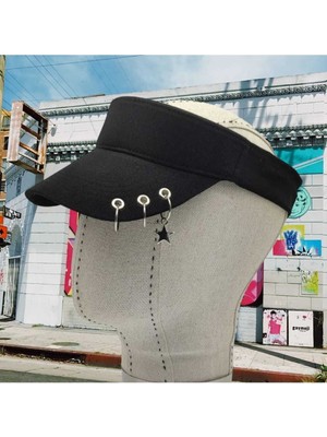 Uniquetrenders  Ayarlanabilir Yazlık Piercing Vizör Şapka