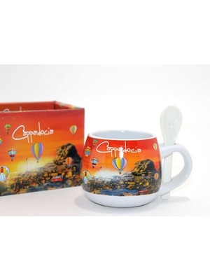 Kapamarka Kaşıklı Yöresel Kahve Fincanı Tekli Model 3