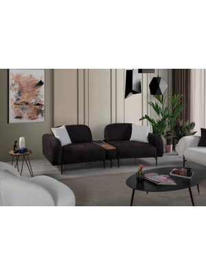 Dekorbizden Wasabi Üçlü Koltuk (Beyaz)