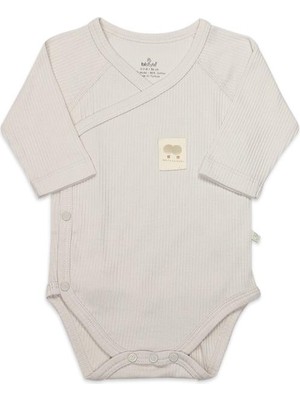 Bistyle Organic Modal Flying Balloons Kruvaze Uzun Kol Body BS17121 Bej. glpzr