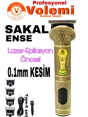 V-0091 Lazer-Epilasyon Öncesi Tüm Vücut Tıraş Makinesi Sakal-Ense-Vücut