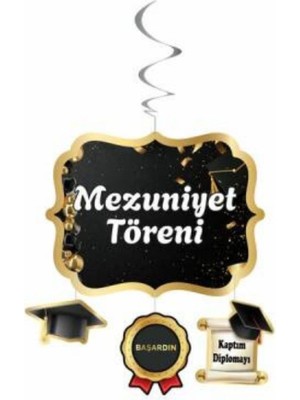 Mezuniyet Töreni Asmalı Tavan Süs Set