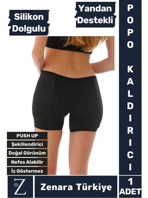 Kaymaz Iz Iç Göstermez Push Up Popo Kaldırıcı Şekillendiren Yandan Destekli Dolgulu Şort Korse