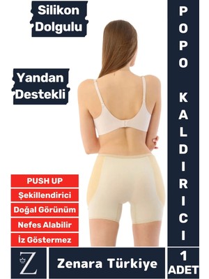 Kaymaz Iz Iç Göstermez Push Up Popo Kaldırıcı Şekillendiren Yandan Destekli Dolgulu Şort Korse